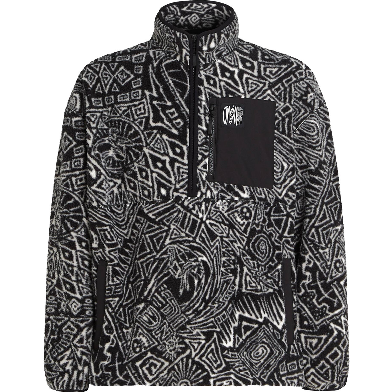 O'Neill Herren Fleecejacke SURF HERO HIGH PILE black/white von O'Neill