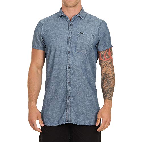 O'Neill Herren LM Chambray S/SLV Shirts, Blau, S von O'Neill