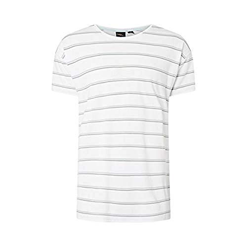 O'Neill Herren LM STRIPED WOW Tees, Weiß, S von O'Neill