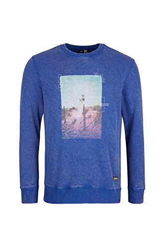 O'NEILL Herren Surfboard Crew Sweatshirt, 15013 Surf The Web Blau, L/XL von O'Neill