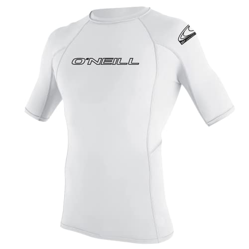 O'Neill Jungen Youth Basic Skins Short Sleeve Rash Guard Shirt, White, 14 von O'Neill