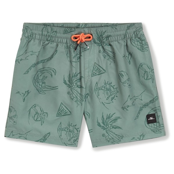 O'Neill - Kid's Mix & Match Cali Print 13'' Swim Shorts - Badehose Gr 128 türkis von O'Neill