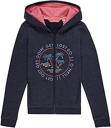 O'Neill Mädchen LG Easy FZ Hoodie Sweatshirts, Rosa, 128 von O'Neill