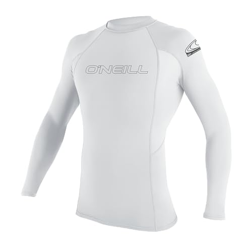 O'NEILL Men's Basic Skins UPF 50+ Long Sleeve Rash Guard, Weiß, S O'NEILL Men's Basic Skins UPF 50+ Long Sleeve Rash Guard, Weiß, S von O'Neill