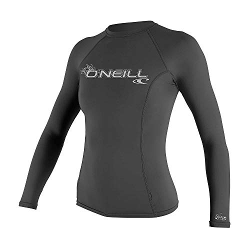 O'NEILL Wetsuits Damen Basic Skins LSF 50+ Langarm-Rashguard, Graphit, Größe M O'NEILL Wetsuits Damen Basic Skins LSF 50+ Langarm-Rashguard, Graphit, Größe M von O'Neill