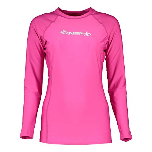 O'Neill Wetsuits Damen Basic Skins Long Sleeve Rash Guard Vest, Pink, S O'Neill Wetsuits Damen Basic Skins Long Sleeve Rash Guard Vest, Pink, S von O'Neill