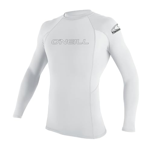 O'Neill Wetsuits Herren Basic Skins L/S Crew Rash Vest, White, M O'Neill Wetsuits Herren Basic Skins L/S Crew Rash Vest, White, M von O'Neill