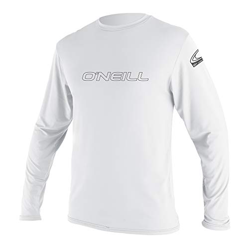 O'Neill Wetsuits Herren Basic Skins L/S Rash Tee Vest, White, M O'Neill Wetsuits Herren Basic Skins L/S Rash Tee Vest, White, M von O'Neill
