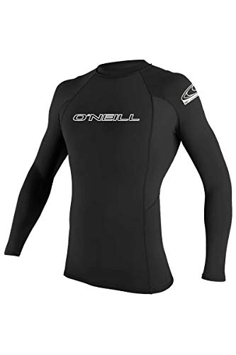 O'NEILL Wetsuits Herren Basic Skins UPF 50+ Langarm Rash Guard, Schwarz, S von O'Neill