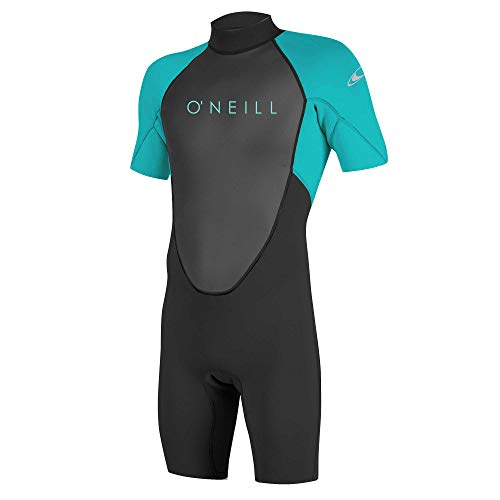 O'Neill Wetsuits Mädchen Reactor II 2mm Back Zip Spring Wetsuit Neoprenanzug, Black/Light Aqua, 16 O'Neill Wetsuits Mädchen Reactor II 2mm Back Zip Spring Wetsuit Neoprenanzug, Black/Light Aqua, 16 von O'Neill