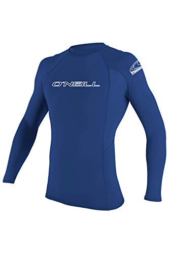 O'NEILL Wetsuits Men's Basic Skins 50+ L/S Rash Guard, Pacific, XL von O'Neill