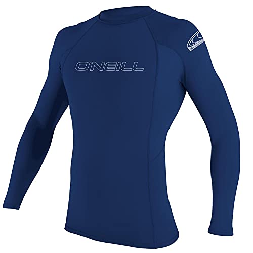 O'Neill Wetsuits Men's Basic Skins L/S Rash Guard Vest, Navy, XS von O'Neill