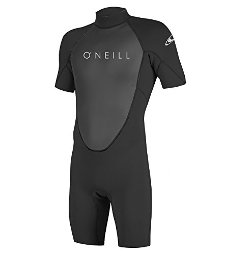 O'Neill Wetsuits Men's Reactor-2 2mm Back Zip Spring Wetsuit, Black/Black, XL von O'Neill