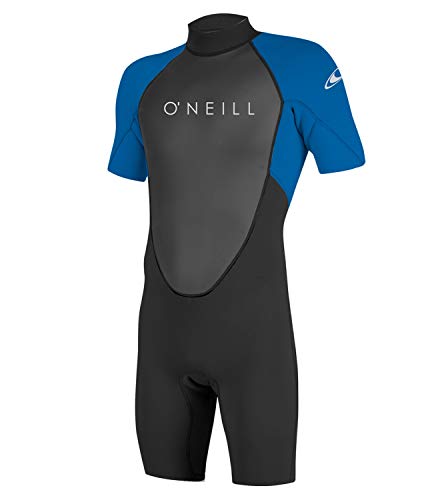 O'Neill Wetsuits Men's Reactor-2 2mm Back Zip Spring Wetsuit, Black/Ocean, XS von O'Neill