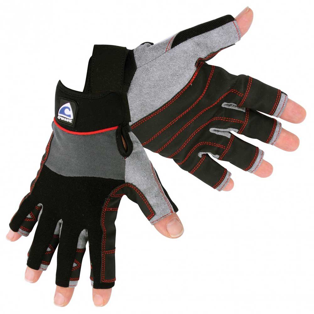 O`wave Rigging 5dc Short Gloves Schwarz,Grau 2XL Mann von O`wave