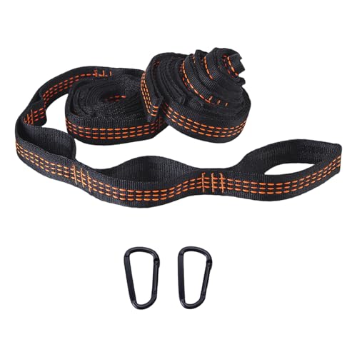 OAJABBGE 2Pcs Outdoor Camping Hängematte Strap Verstärkte Nylons Strap Gürtel Seil Suspension Strap Tragbare Hängematte Zubehör von OAJABBGE