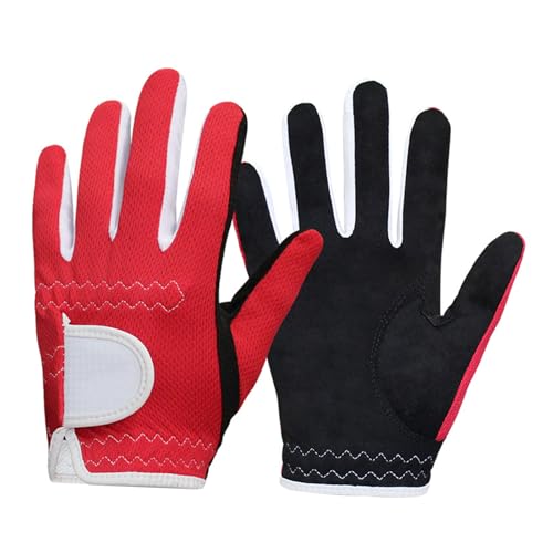 OAJABBGE Atmungsaktive Handschuhe Junior Handschuhe Links Und Rechtshänder Golfer Handschuhe Bequeme Handschuhe Für Training von OAJABBGE