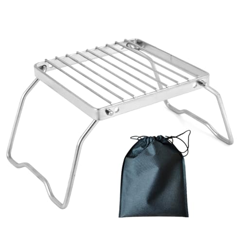 OAJABBGE Klappbarer Lagerfeuer Grill Herd Ständer Edelstahl Camping Feuer Kochgestelle Grill Herd Ständer Für Outdoor Camping Wandern OAJABBGE Klappbarer Lagerfeuer Grill Herd Ständer Edelstahl Camping Feuer Kochgestelle Grill Herd Ständer Für Outdoor Camping Wandern von OAJABBGE