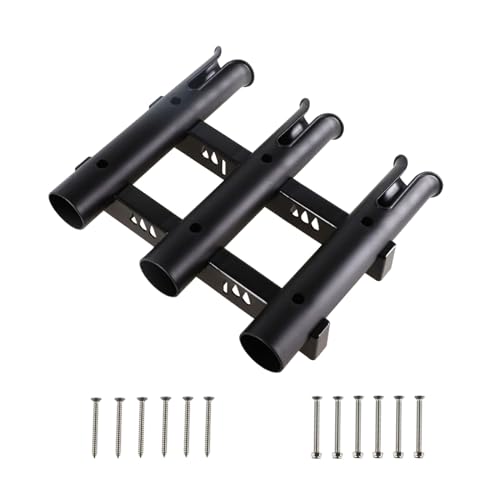 OAJABBGE Wandhalterung Angelrutenhalter Mit Schrauben Für Kajaks 3 Tube Link Rod Rack Angelgerät Buchse Angelrutenhalter von OAJABBGE