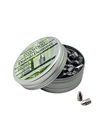Oakwood DIABOLOS Spitzkopf 5,5mm .22 100 Stück Dose Destroyer für Luftgewehr Luftpistole Oakwood DIABOLOS Spitzkopf 5,5mm .22 100 Stück Dose Destroyer für Luftgewehr Luftpistole von OAKWOOD