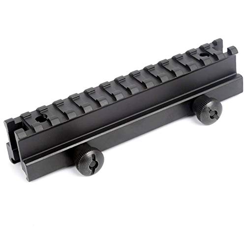 OAREA AR Riser Mount Weaver Picatinny High Profile Durchsichtig 20mm mit 13 Slots Weaver Picatinny Rails Pistole Airsoft Gun Hunting OAREA AR Riser Mount Weaver Picatinny High Profile Durchsichtig 20mm mit 13 Slots Weaver Picatinny Rails Pistole Airsoft Gun Hunting von OAREA