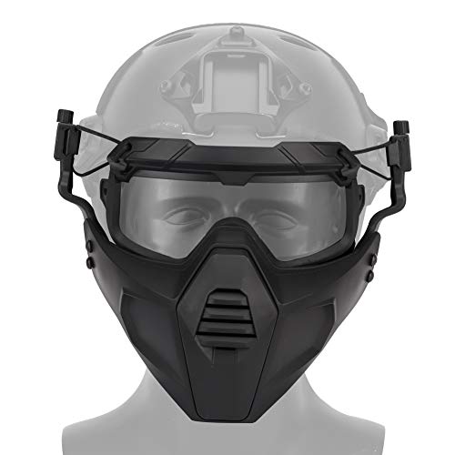 Fast Helm Schutzbrille Brille mit Abnehmbarer Gesichtsmaske Passend für Airsoft Paintball Halloween Party Fast Helm Schutzbrille Brille mit Abnehmbarer Gesichtsmaske Passend für Airsoft Paintball Halloween Party von OAREA