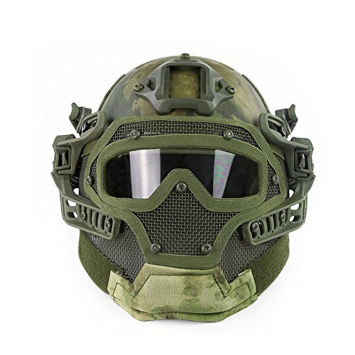 OAREA Tactical Protective PJ Helm G4 System GS Masken mit Brille für Militärische Airsoft Paintball Army WarGame Jagd von OAREA