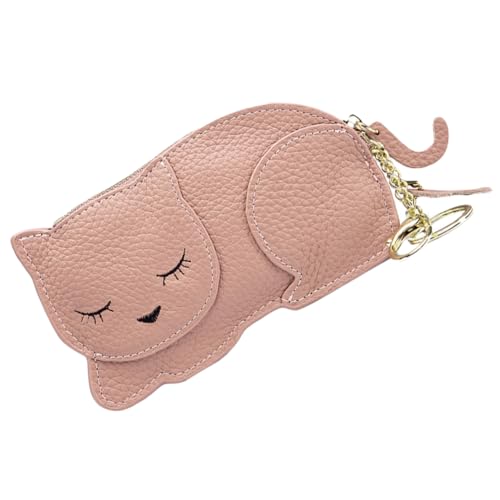 OATIPHO 1Stk Geldbörse für Katzen Münzen Tasche Mini-Geldbörse Aufbewahrung von Babykleidung Klarsichtbeutel für Kleidung Mini Wallet Mini geldbörse Mini-Münzbeutel Geldbeutel Metall Rosa von OATIPHO