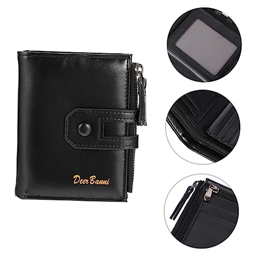 OATIPHO 1stk Geldbörse Autotelefonhalter Männer Tasche Bank Karte Zubehör Kabel Portemonnaie Multifunktionaler Münzbeutel Pu Black von OATIPHO