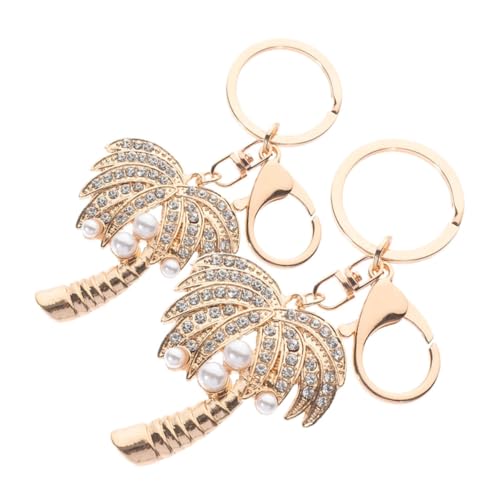 OATIPHO 2Pcs Kokosnussbaumschlüsselkettenschlüsselketten Telefon Brieftasche Schlüsselbund Kawaii Charms Für Geldbörsen Und Taschen Pearl Keychain Schlüsselbund Für Geldbeutel Für von OATIPHO