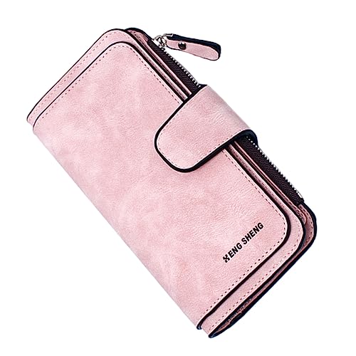 OATIPHO Brieftasche Taschen für Frauen Gürtel Geldbeutel Süße Geldbörsenmädchen gießen The Tote Bag for Women damengeschenkideen damenportemonnaie Zip Wallet Damen Lange Geldbörse Rosa von OATIPHO