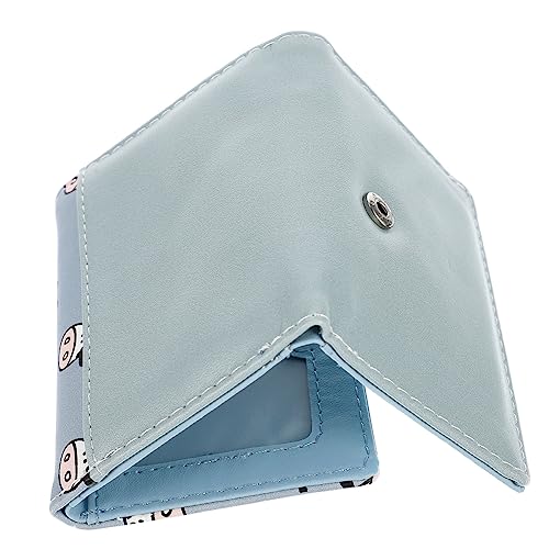 OATIPHO kompakte Geldbörse Vintage Geldbörse Geldbörsen Halter Frauen süße Geldbörse Brieftasche Karten Wallet damengeldbörse Wallets Handtasche Kurze Tasche modisches Portemonnaie Pu Blue von OATIPHO