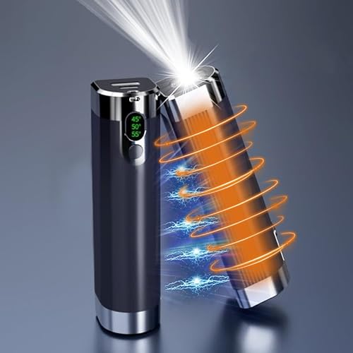OBEST 2 Stück Power Bank 10000mAh,elektrischer Handwärmer,Taschenwärmer wiederaufladbar mit licht,tragbare Externe Handyakkus mit Typ-C-Kabel,Geschenk für Männer und Frauen Kinder OBEST 2 Stück Power Bank 10000mAh,elektrischer Handwärmer,Taschenwärmer wiederaufladbar mit licht,tragbare Externe Handyakkus mit Typ-C-Kabel,Geschenk für Männer und Frauen Kinder von OBEST