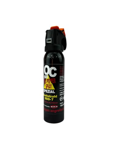 Pfefferspray OC5000 Breitstrahl SSG-7 150ml mit Fingergriff zur Tierabwehr von OC 5000