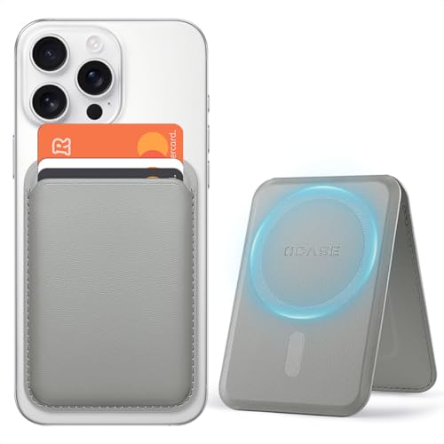 OCASE für MagSafe Wallet, Magnetische Geldbörse mit verstellbarem Ständer, 3 Kartenhalter, Magnetisches Wallet für iPhone 16/15/14/13/12 Serie, Ultra Slim Nicht für iPhone Mini Premium-Leder, Grau OCASE für MagSafe Wallet, Magnetische Geldbörse mit verstellbarem Ständer, 3 Kartenhalter, Magnetisches Wallet für iPhone 16/15/14/13/12 Serie, Ultra Slim Nicht für iPhone Mini Premium-Leder, Grau von OCASE