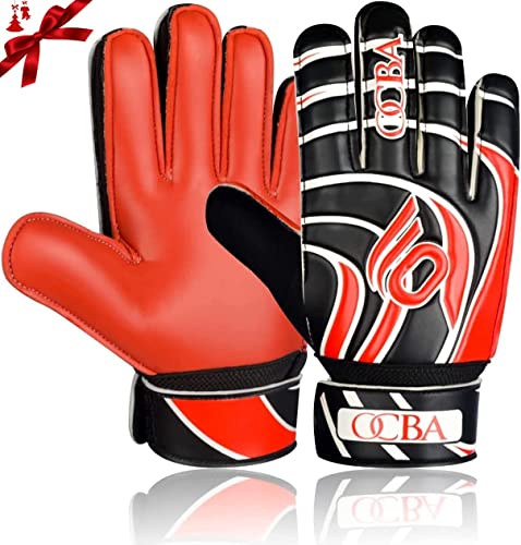 OCBC Torwarthandschuhe Kinder mit Protection Super Grip Stoßdämpfende Polsterung zum Schutz von Handflächen und Fingern für Fußballhandschuhe für Jungen und Mädchen OCBC Torwarthandschuhe Kinder mit Protection Super Grip Stoßdämpfende Polsterung zum Schutz von Handflächen und Fingern für Fußballhandschuhe für Jungen und Mädchen von OCBA