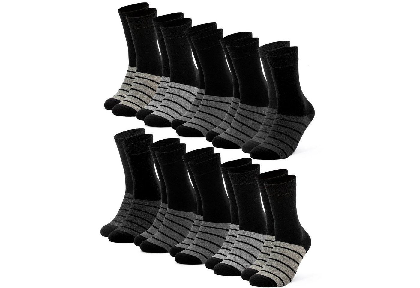 OCCULTO Basicsocken Damen Farbige Socken 10er Pack (Modell: Laura) (10-Paar) von OCCULTO