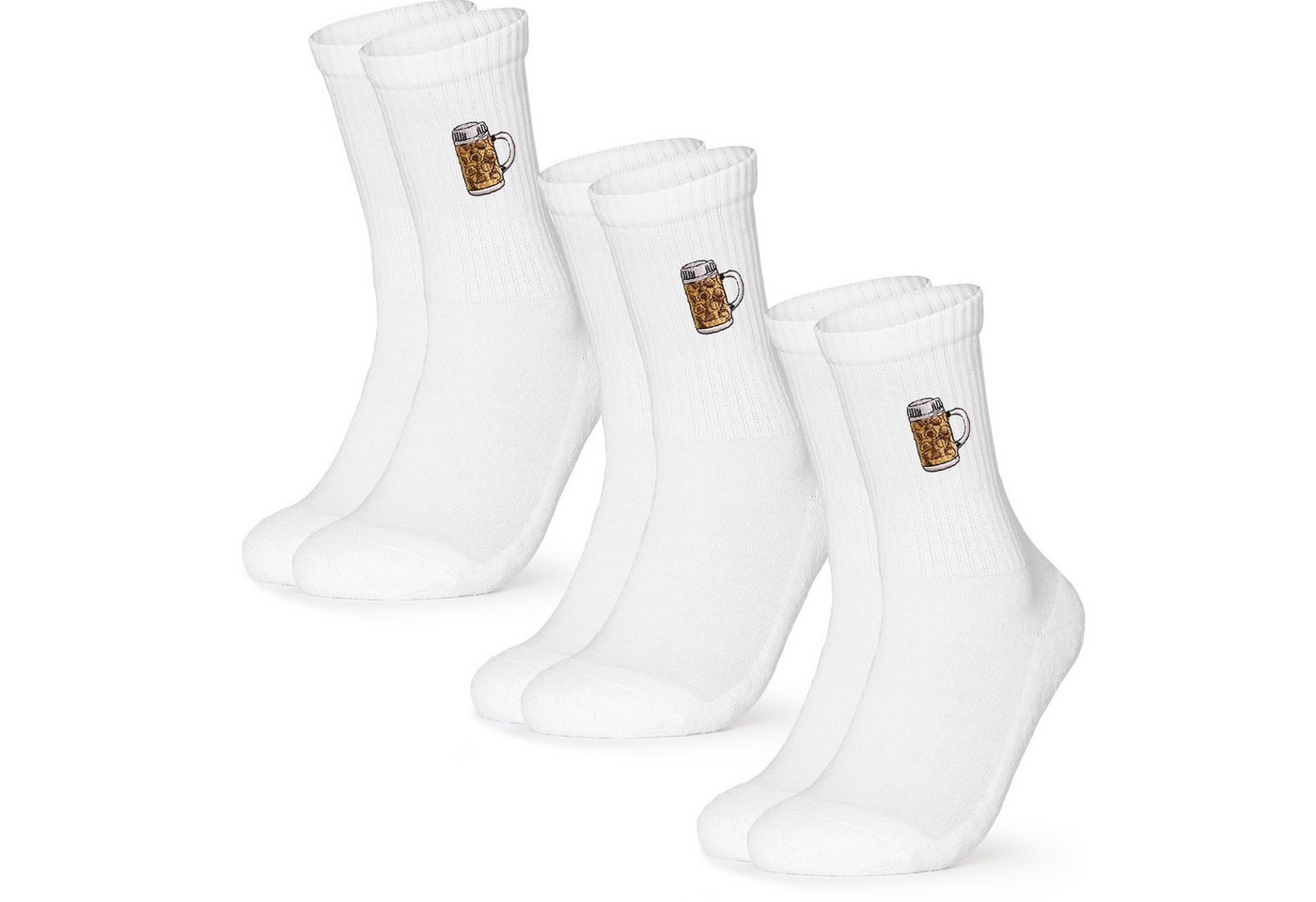 OCCULTO Basicsocken Damen & Herren Motiv Tennissocken (Modell: Robin) (1-Paar) von OCCULTO