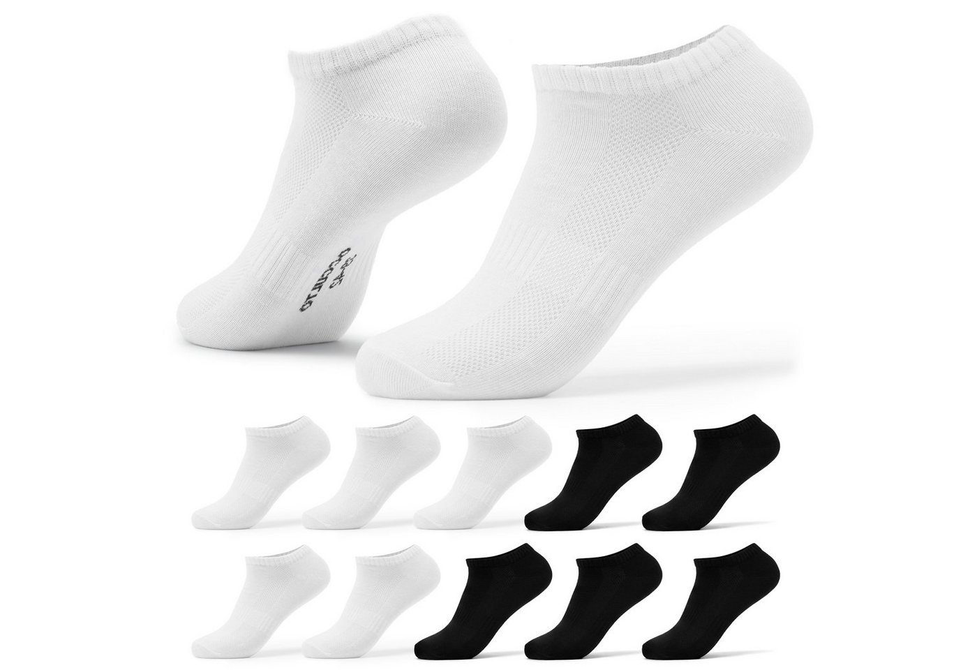 OCCULTO Sneakersocken Herren Sneaker Socken aus Bio-Baumwolle 10er Pack (Modell: Johannes) (10-Paar) von OCCULTO