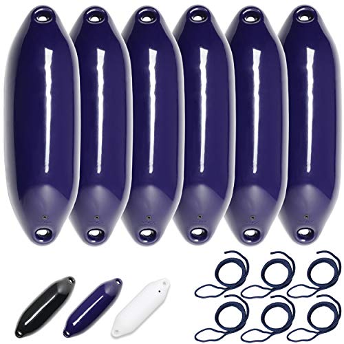 HonuNautic 6er Set Fender incl. Fenderleinen | U-Serie | Farbe: Blau | Größe: Ø 14 x L 50 cm | Boot & Yacht Stegfender, Langfender HonuNautic 6er Set Fender incl. Fenderleinen | U-Serie | Farbe: Blau | Größe: Ø 14 x L 50 cm | Boot & Yacht Stegfender, Langfender von HonuNautic
