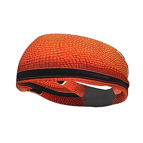 Basketball-Hintergrund-Sport-Stirnband für Männer und Frauen, geeignet zum Laufen, Radfahren, Yoga, Basketball, elastisches feuchtigkeitsableitendes Haarband. von OCELIO