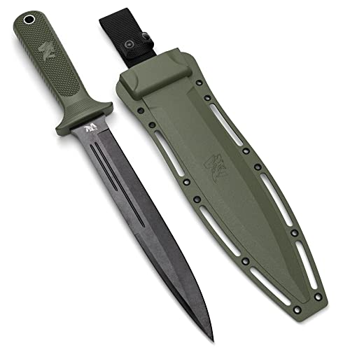 ODENWOLF W Catcher - Großes Jagdmesser aus D2-Stahl - Großes Feststehendes Messer mit Scheide - Einschneidiges Schwert mit TPE-Griff - Full Tang Survival Messer für Outdoor Aktivitäten ODENWOLF W Catcher - Großes Jagdmesser aus D2-Stahl - Großes Feststehendes Messer mit Scheide - Einschneidiges Schwert mit TPE-Griff - Full Tang Survival Messer für Outdoor Aktivitäten von ODENWOLF