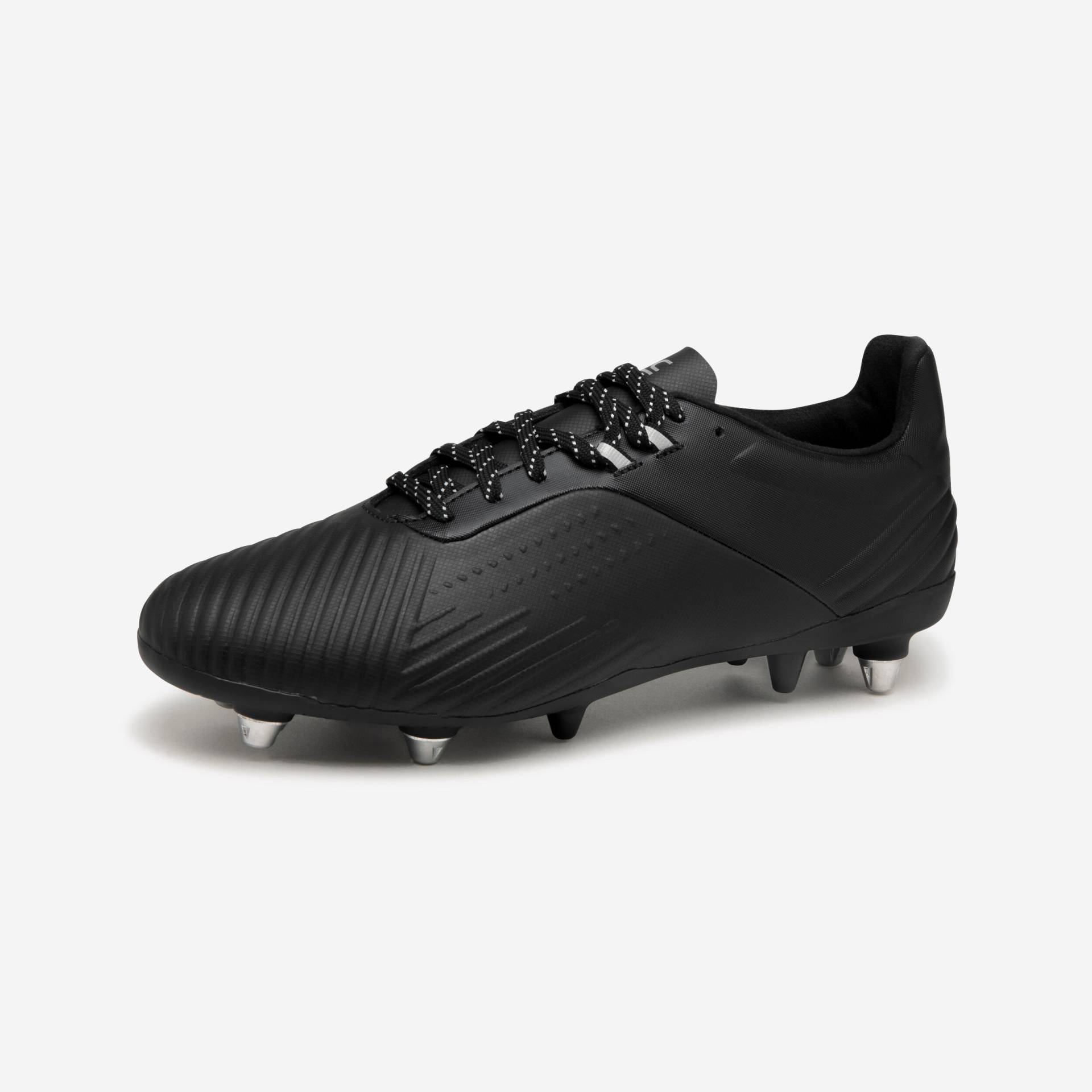 Damen/Herren Rugby Hybridschuhe SG - Advance R500 schwarz von OFFLOAD