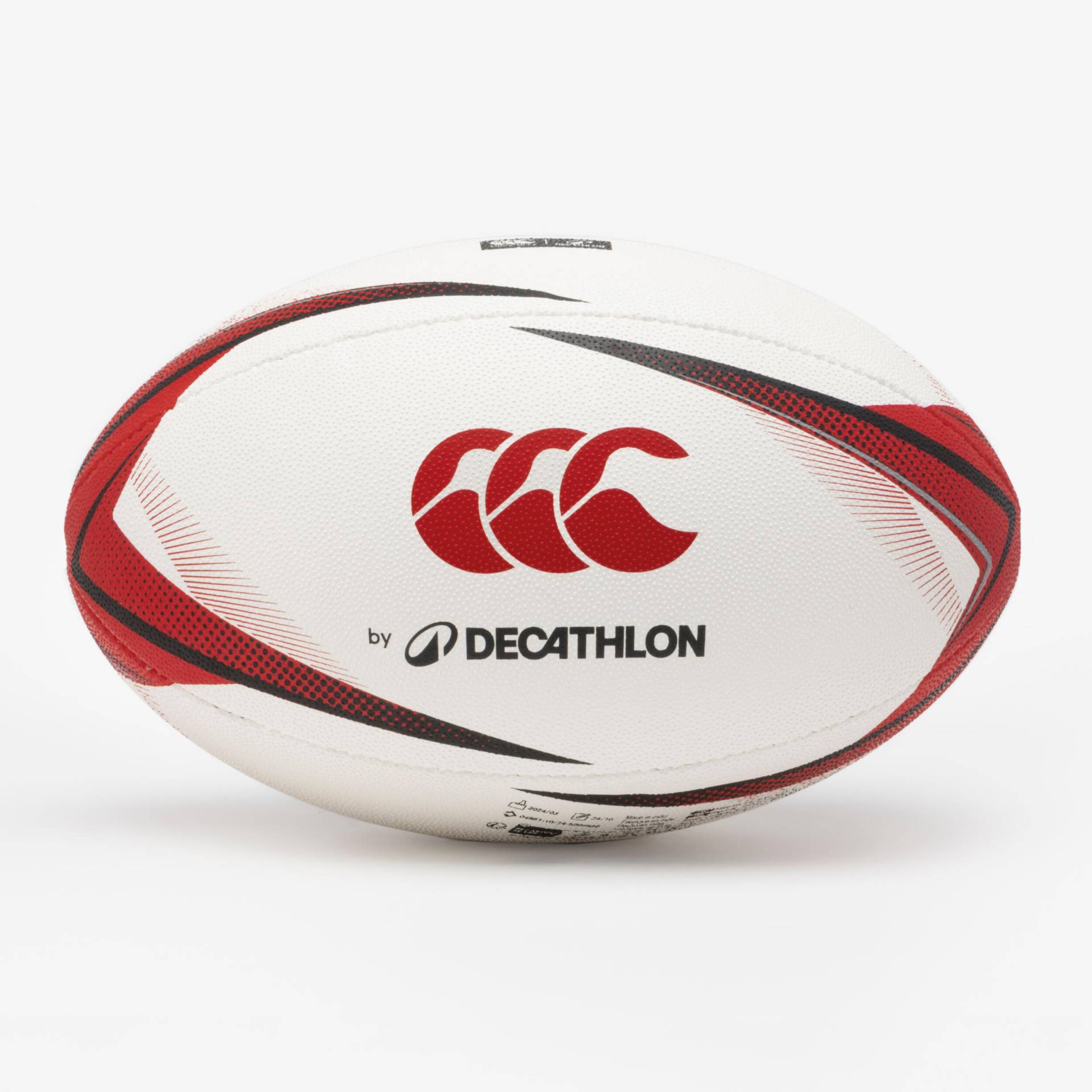 Rugby Ball Spielball Größe 5 - DECATHLON Canterbury schwarz/rot von OFFLOAD