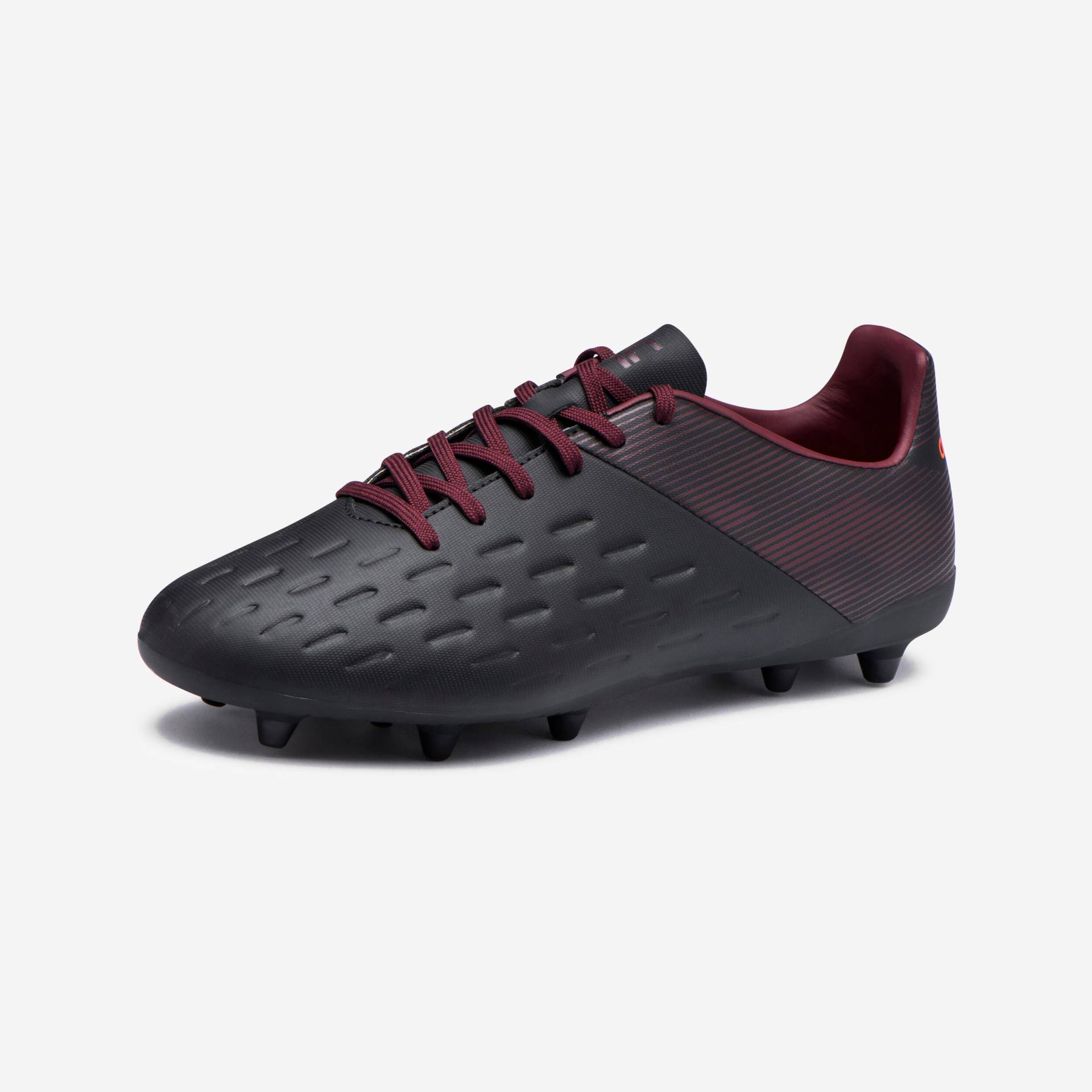 Damen/Herren Rugby Schuhe FG (trockener Boden) - R100 Advance schwarz/bordeaux von OFFLOAD