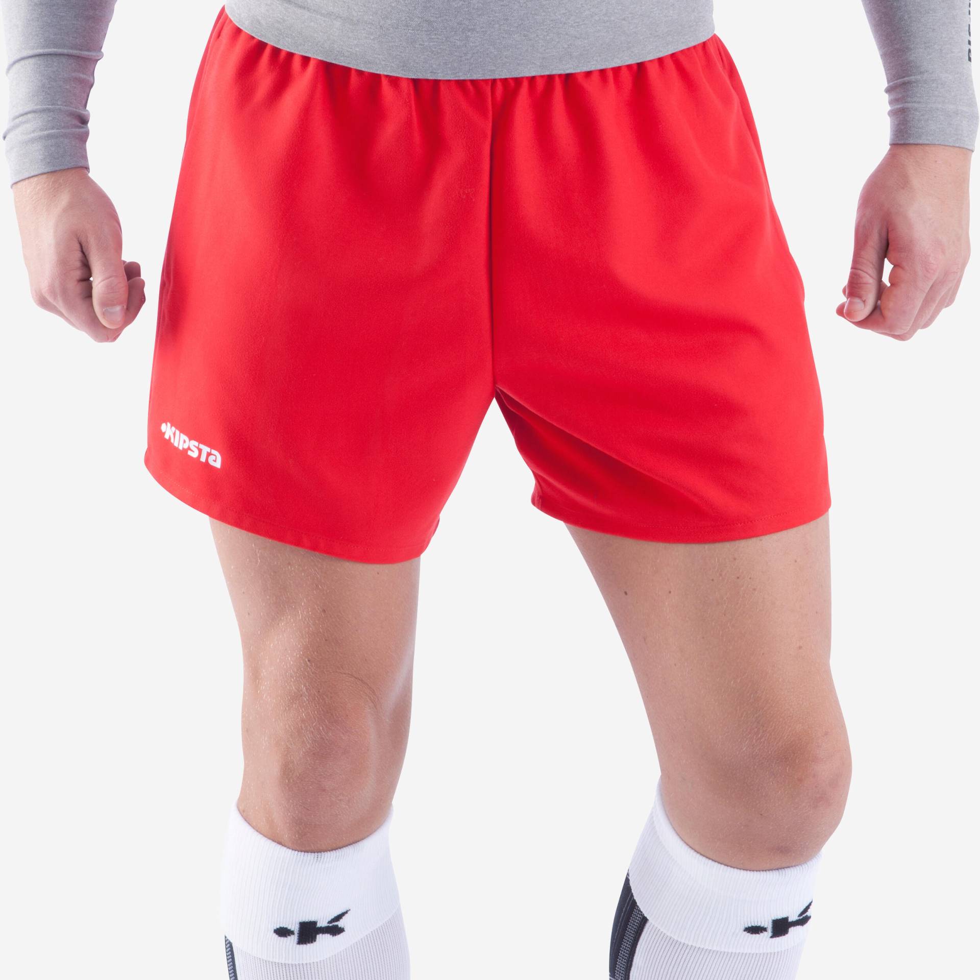 Damen/Herren Rugby Shorts mit Taschen - R100 rot von OFFLOAD