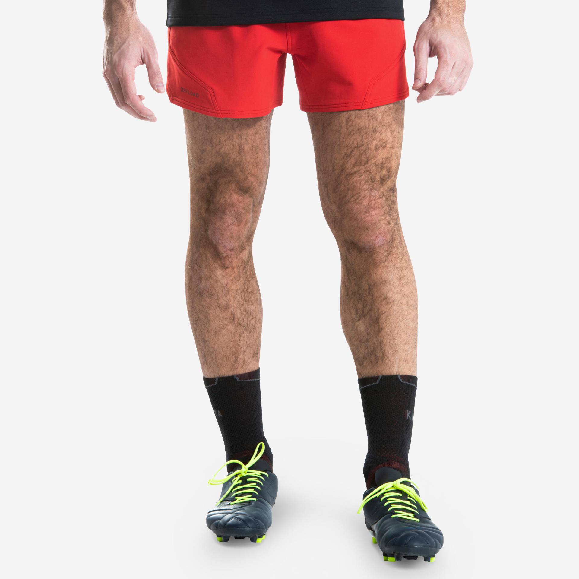Rugbyshorts R500 Herren rot Rugbyshorts R500 Herren rot von OFFLOAD