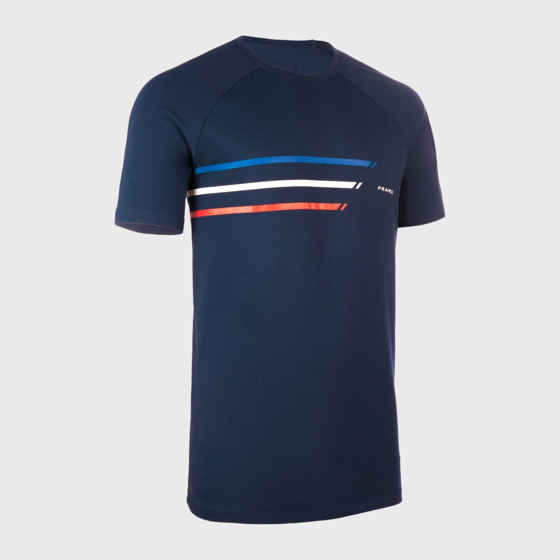 Damen/Herren T-Shirt kurzarm Frankreich - R100 blau von OFFLOAD