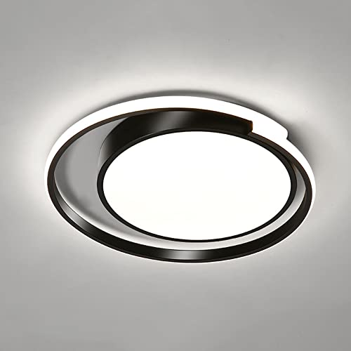 Ultradünne runde LED-Deckenleuchte aus Metall für die Unterputzmontage, weißes Licht 6000K Deckenleuchte, flache moderne Deckenbeleuchtung, Deckenleuchte für Oberflächenmontage, Pendelleuchten von OGLFGLNY