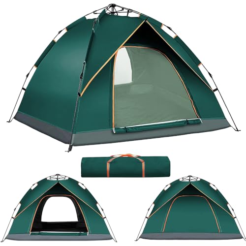 OHMG Camping Zelt Automatisches 3 Mann Personen Instant-Zelt Pop Up Kuppelzelt 4 Jahreszeiten Wasserdicht Winddicht Campingzelt mit Erweiterbare,äußerer Zeltplane für Familien Camping OHMG Camping Zelt Automatisches 3 Mann Personen Instant-Zelt Pop Up Kuppelzelt 4 Jahreszeiten Wasserdicht Winddicht Campingzelt mit Erweiterbare,äußerer Zeltplane für Familien Camping von OHMG